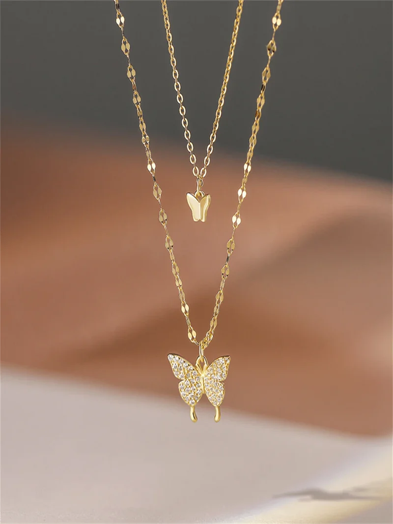 AVA BUTTERFLY NECKLACE SET